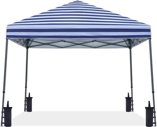 Vista 13 de ABCCANOPY - Toldo autodesplegable y estable para exteriores, base de 10 x 10 pies, parte superior de 8 x 8 pies, color blanco