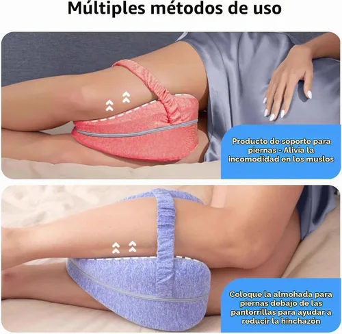 Vista 4 de Almohada de piernas, almohada de rodilla para dormir de lado, almohadas de alineación para dormir de lado, almohadas de piernas para dormir, cojín