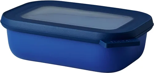 Vista 16 de Mepal Cirqula - Recipiente circular rectangular para almacenar y servir alimentos de 67.6 fl oz / 68 onzas con tapas transparentes, perfecto