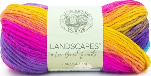 Vista 17 de Lion Brand Yarn - Hilo Landscapes (1 madeja), Desert Spring