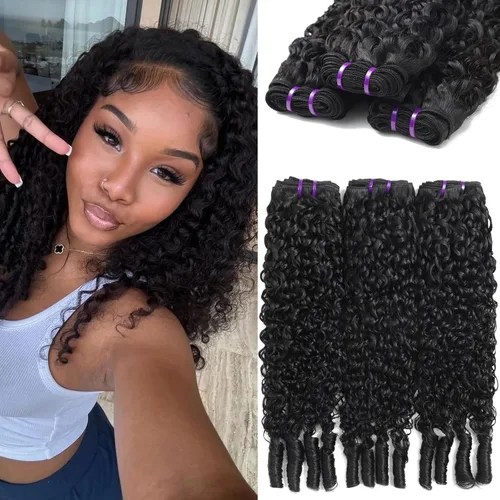 Vista 37 de Paquetes Bob Liso 3 Paquetes de Cabello Humano Corto 10, 10 y 10 Pulgadas, 100% Cabello Crudo Sin Procesar, Tejido Rápido, Color Negro Natural