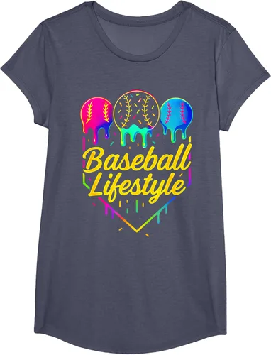 Vista 19 de Baseball Life Style 101 - Camiseta de béisbol para jóvenes