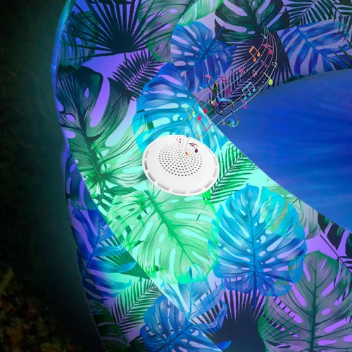 Vista 3 de Poolcandy Piscinas inflables para hasta 3 adultos (piscina inflable iluminada con luces LED tropicales para el día y la noche)