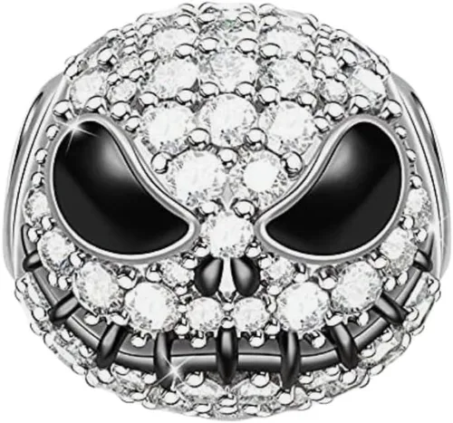 Vista 37 de Christmas Halloween Charm 925 Sterling Silver Openwork Bead for Charm Bracelets and Necklaces,Jewelry Gifts Women