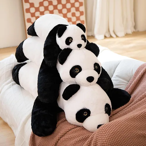 Vista 6 de Animales de peluche con peso, peluche de panda, lindo panda con peso, animales de peluche, regalo para niños y adultos, 15 pulgadas