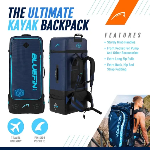 Vista 7 de Bluefin Scout - Kayak inflable para 1 persona, alternativa inflable de canoa