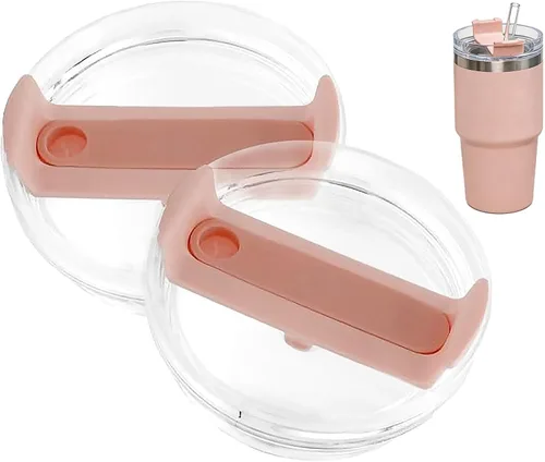 Vista 13 de 2 piezas de tapa de vaso para taza Stanley de 40oz, a prueba de polvo, a prueba de derrames, resistente a salpicaduras, tapa de repuesto para taza