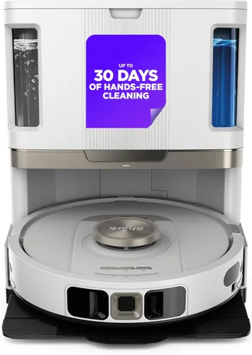 Vista 6 de Shark AV1010AE IQ Robot Aspiradora con Base de Autovaciado XL, Sin Bolsa, Capacidad de 45 Días, Navegación Avanzada, Alexa y Wi-Fi, Cepillo