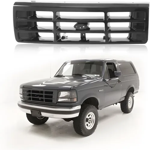 Vista 13 de CarPartsDepot Nuevos Piezas de Reemplazo Parte Delantera Derecha del Lado del Pasajero Argent Grille Grill Compatible con 1976-1977 FORD F-350 F-250
