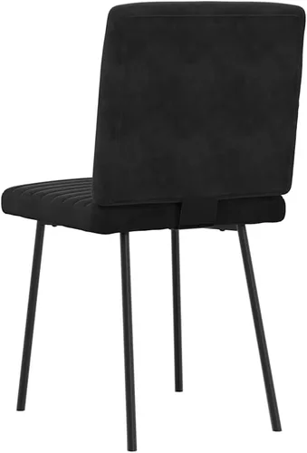 Vista 7 de Black Velvet Dining Chair Set of 2, Modern Kitchen Chairs for Dining Table, Comfortable Living Room Seating, Plywood Frame