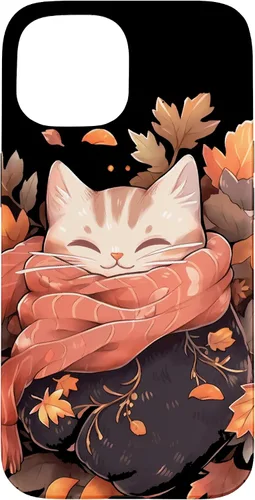 Vista 6 de Funda para iPhone 16 Cat Kitten Otoño Temporada Otoño Hojas Acción de Gracias
