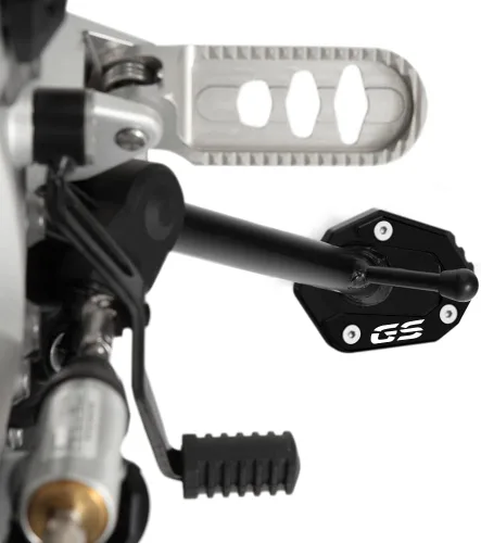 Vista 2 de Modeer Para F750GS F850GS Aventura 2018-2023 Motocycle CNC Aluminio Kickstand Pad Pie Side Stand Ampliar Extension Pad f750 f850 gs adv Accesorios