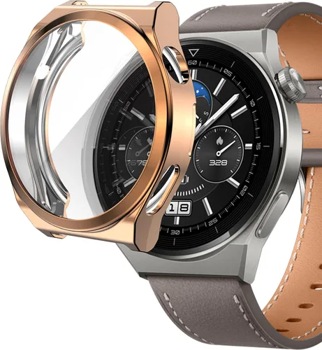 Vista 2 de Funda protectora de pantalla compatible con Huawei Watch GT3 Pro de 1.693 in y 1.811 in, cubierta completa de TPU suave, resistente a los arañazos