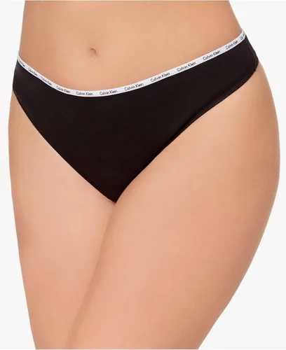 Vista 2 de Calvin Klein Tanga de algodón para mujer paquete de 5