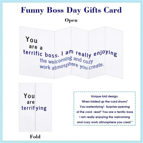 Vista 2 de WhatSign Divertida tarjeta del día del jefe para mujeres y hombres, tarjetas de regalo para el día de los jefes nacionales para hombres, mujeres
