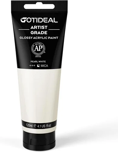 Vista 9 de GOTIDEAL - Pintura acrílica iridiscente, rojo camaleón, de 4.1 oz, no tóxicas, no se decoloran; ricos pigmentos para artistas adultos y niños