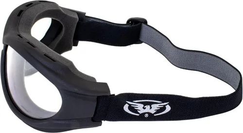 Vista 4 de Global Vision Big Ben Over The Glasses (OTG) - Gafas para motocicleta y cuatrimoto, color amarillo humo claro, paquete de 3