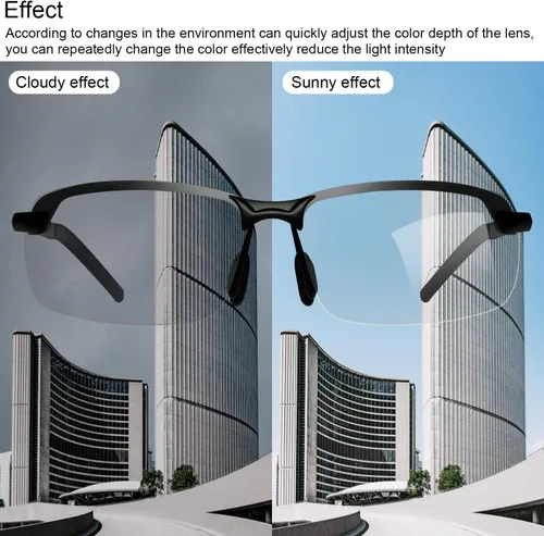 Vista 6 de YIMI Gafas de sol fotocrómicas polarizadas para hombres y mujeres deportes al aire libre conducción antirreflejos UV400 protección z87 gafas