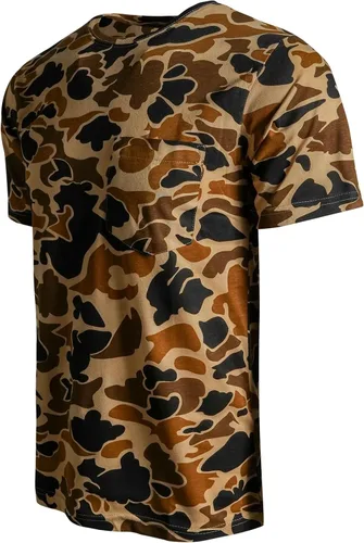 Vista 17 de King's Camo Camiseta de caza de manga corta de algodón Desierto sombra