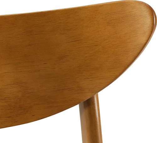 Vista 6 de Crosley Furniture Landon - Juego de 4 sillas de comedor de madera modernas de mediados de siglo con asiento tapizado, silla de cocina, bellota