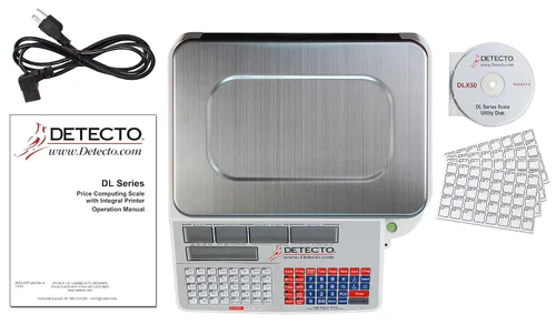 Vista 5 de Detecto Balanza DL1030 Deli con impresora integral, 30 lb. x 0.01 lb.