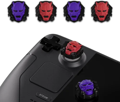 Vista 11 de PlayVital Halloween Thumb Grip Caps for Steam Deck LCD, Silicone Thumbsticks Grips Joystick Caps for Steam Deck OLED - Little Devils