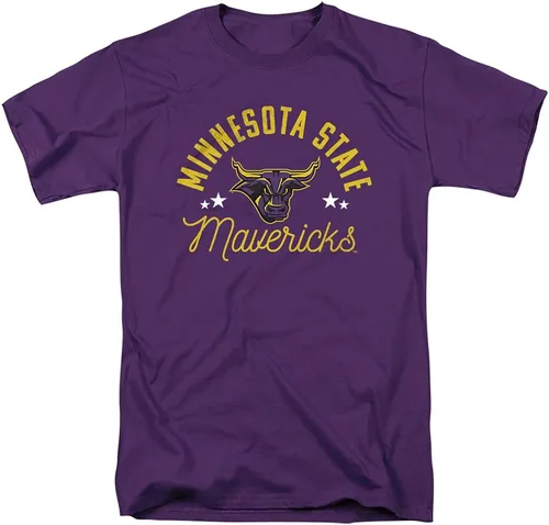 Vista 29 de Collegiate Distressed Mascot Unisex Adult T Shirt Collection 3 Universidad de Adelphi