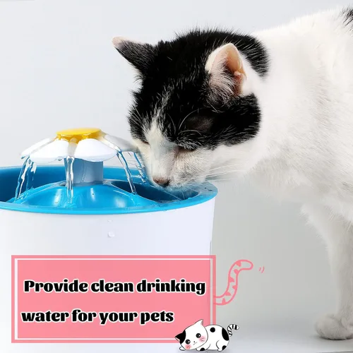 Vista 4 de Tuanse 8 filtros de fuente de agua para mascotas para gatos, filtro redondo de espuma de repuesto para bebidas de mascotas y gatos, filtro