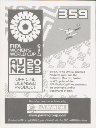 Vista 2 de Panini FIFA - Calcomanías para la Copa Mundial Femenina 2023 #359 Esmee Brugts Países Bajos Mini Sticker Fútbol