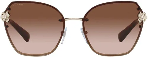 Vista 2 de Bvlgari FIOREVER BV 6152B - Lentes de sol para mujer color dorado pálidomarrón sombreado 6016135