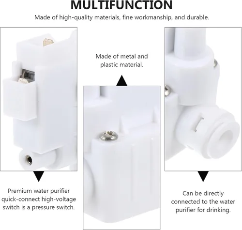 Vista 3 de Interruptor de válvula de cierre automático Válvula de cierre automático Accesorios purificador de agua Tubo de agua Válvula reductora de presión