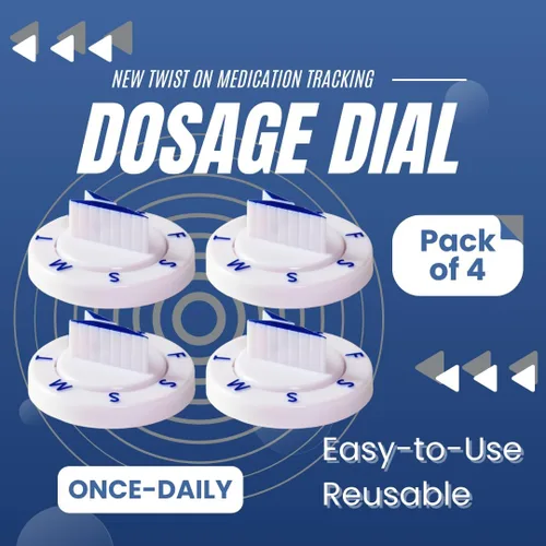 Vista 5 de Twistwise™ Dial de dosificación una vez al día, paquete de 4
