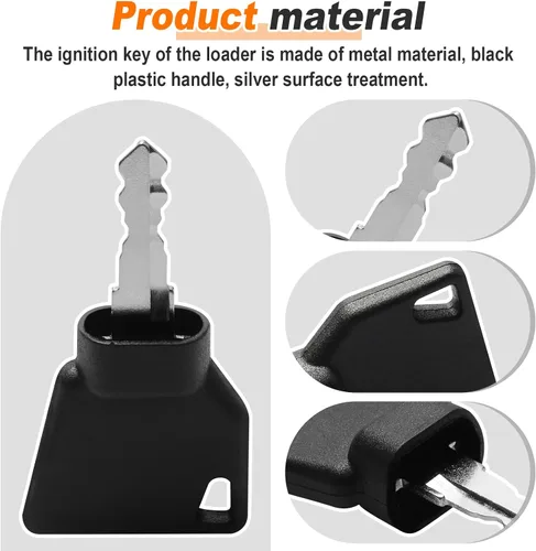 Vista 4 de 14607 701 45501 Llaves de encendido para JCB Volvo Mini Excavator Loader 701 45501 14607 3CX (paquete de 12)