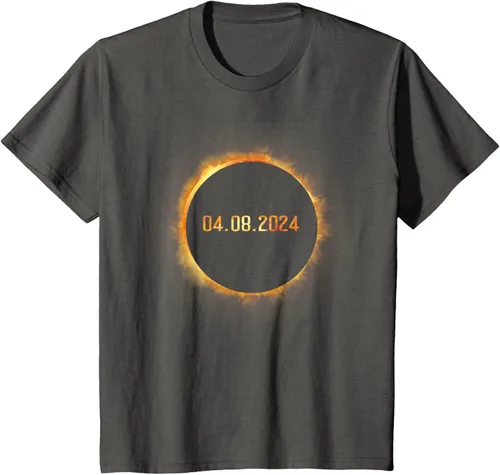 Vista 38 de Totality 04.08.24 Total Solar Eclipse 8 de abril de 2024 Eclipse Camiseta, Negro, S