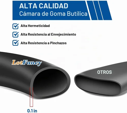 Vista 5 de Tubo interior de 12.5x2.75, 12.5x3.0, 12.5x2.5 para Razor Dirt Rocket MX350 MX400, X-Treme X-560, eZip E-500 E-750 E-900 E-1000
