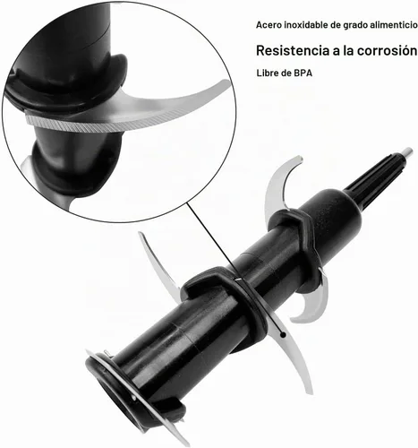 Vista 3 de Licuadora de repuesto de 6 cuchillas para jarra Ninja de 72 onzas, piezas de repuesto para Ninja NJ600 NJ602 BL610 BL700