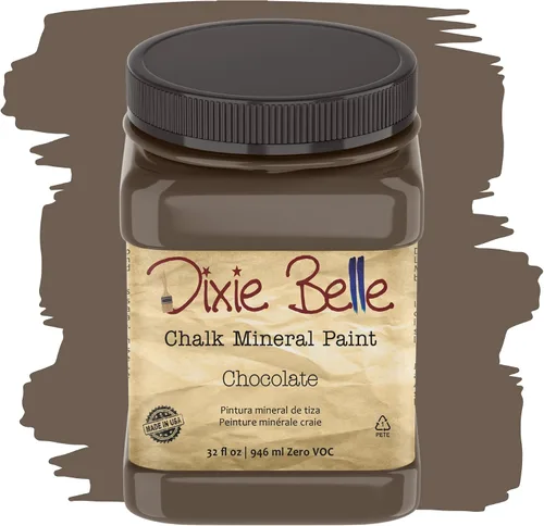 Vista 68 de Pintura para muebles con acabado de tiza Dixie Belle Paint Company - Amatista (4oz) - Pintura mineral de tiza chic púrpura profundo mate