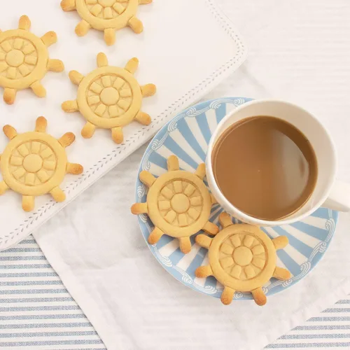 Vista 4 de Cortador de galletas Ship's Wheel, 1 pieza - Bakerlogy