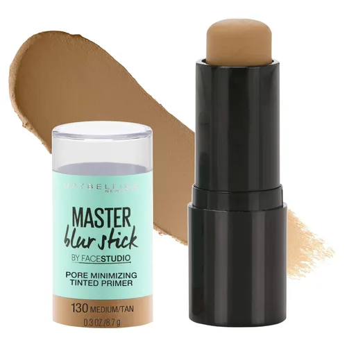 Vista 6 de Maybelline New York Facestudio Master Blur Stick Primer Maquillaje, ligero/mediano, 0.3 oz.