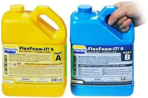 Vista 2 de Smooth-On FlexFoam-iT! 6, espuma de poliuretano flexible, unidad de pinta