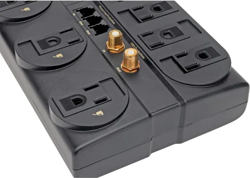 Vista 5 de enchufe múltiple para uso médico de 10 pulgadas TEL/Coaxial negro