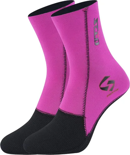 Vista 2 de ZCCO Calcetines de neopreno para hombre y mujer, 0.118 in, botines de neopreno para zapatos de piel de arena, surf, buceo, esnórquel, playa