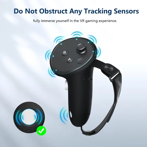 Vista 8 de AMVR Head Strap & Controller Grips Cover Compatible with MetaOculus Quest 3 Accessories
