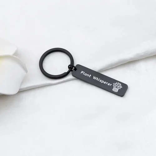 Vista 3 de Jardinero idea de regalo amante de la planta regalo susurrador llavero jardín joyería planta llavero