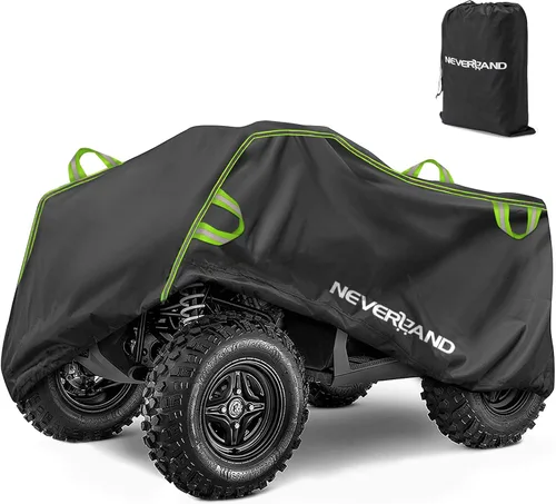 Vista 10 de NEVERLAND Funda impermeable para cuatrimoto de 4 ruedas con hebilla, a prueba de polvo, anti rayos UV, resistente al viento, para todo