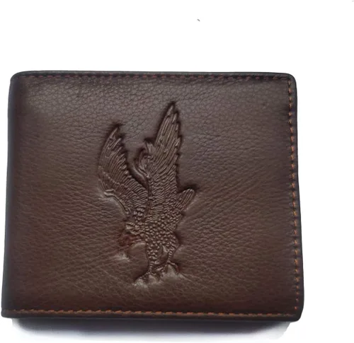 Vista 105 de Hombres Cool Eagle Wolf Caballo Totem Cuero Vaca Vertical Cartera Cremallera Multi-tarjeta Titular, Tótem de caballo, Minimalista