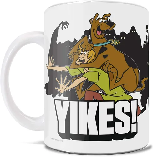 Vista 359 de Trend Setters Friends the Television Show – 25 años – Mercancía oficial – Taza de café o té de cerámica blanca de 11 onzas – perfecta para regalar