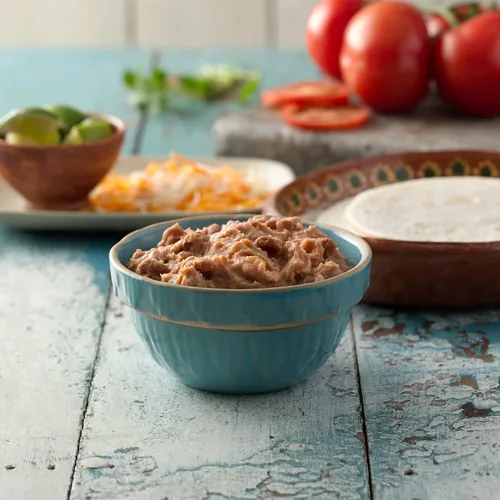 Vista 4 de Old El Paso Frijoles refritos sin grasa, 16 onzas (paquete de 12)
