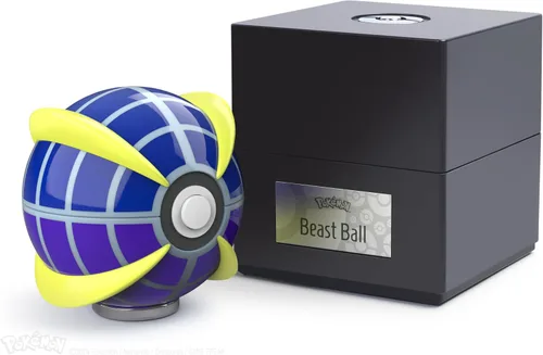 Vista 4 de The Wand Company Original Poké Ball - Réplica auténtica de la Pokébola, realista, electrónica, fundida a presión, con estuche para exhibición, luz