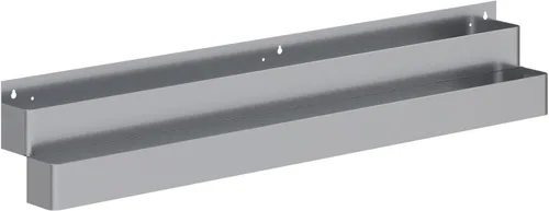 Vista 23 de AmGood 36 in. Rack de carril de velocidad de acero inoxidable de doble nivel para barras comerciales, NSF